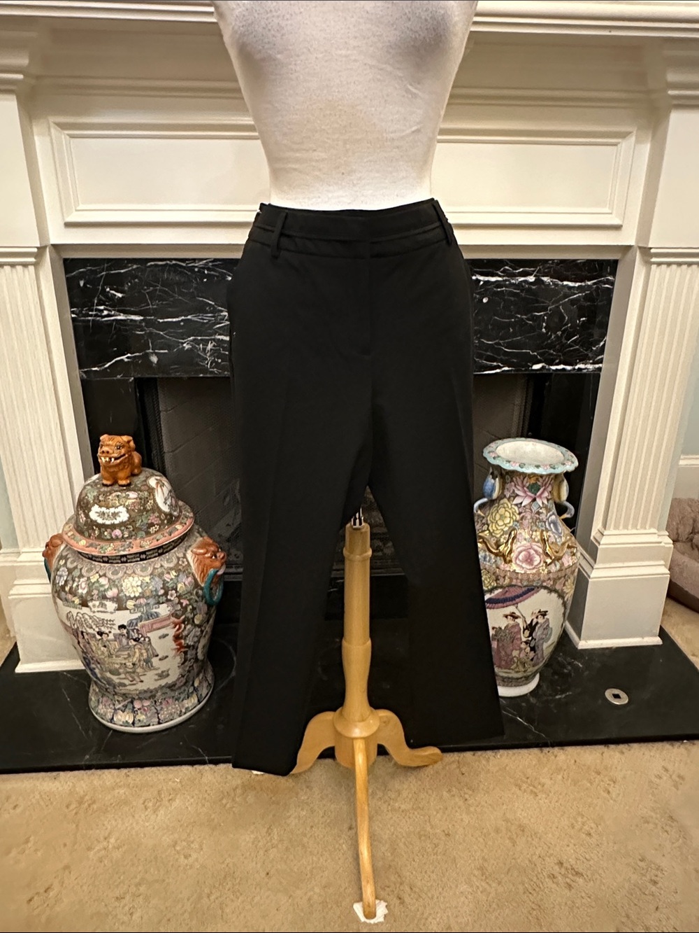 New York & Company Black Straight-Leg Dress Pants